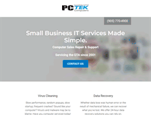Tablet Screenshot of pc-tek.com